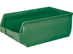 Ящик (лоток) пластиковый сплошной, 500x310x200 мм, 31 л, зеленый [5005]