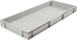 Ящик пластиковый сплошной, 1000x400x120 мм, 31 л, серый [816.02]